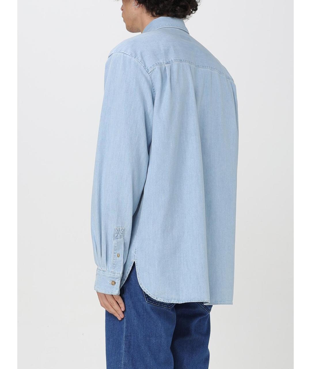 A.P.C. Голубая хлопковая кэжуал рубашка, фото 2