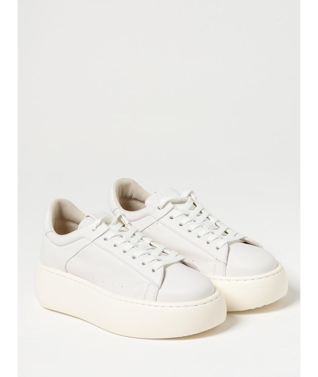 BARRACUDA Бежевые кожаные кроссовки, фото 2