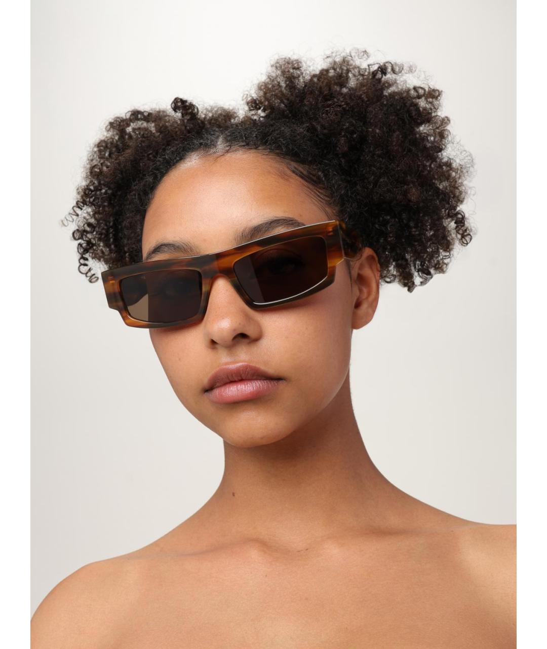 PINKO Коричневые солнцезащитные очки, фото 2