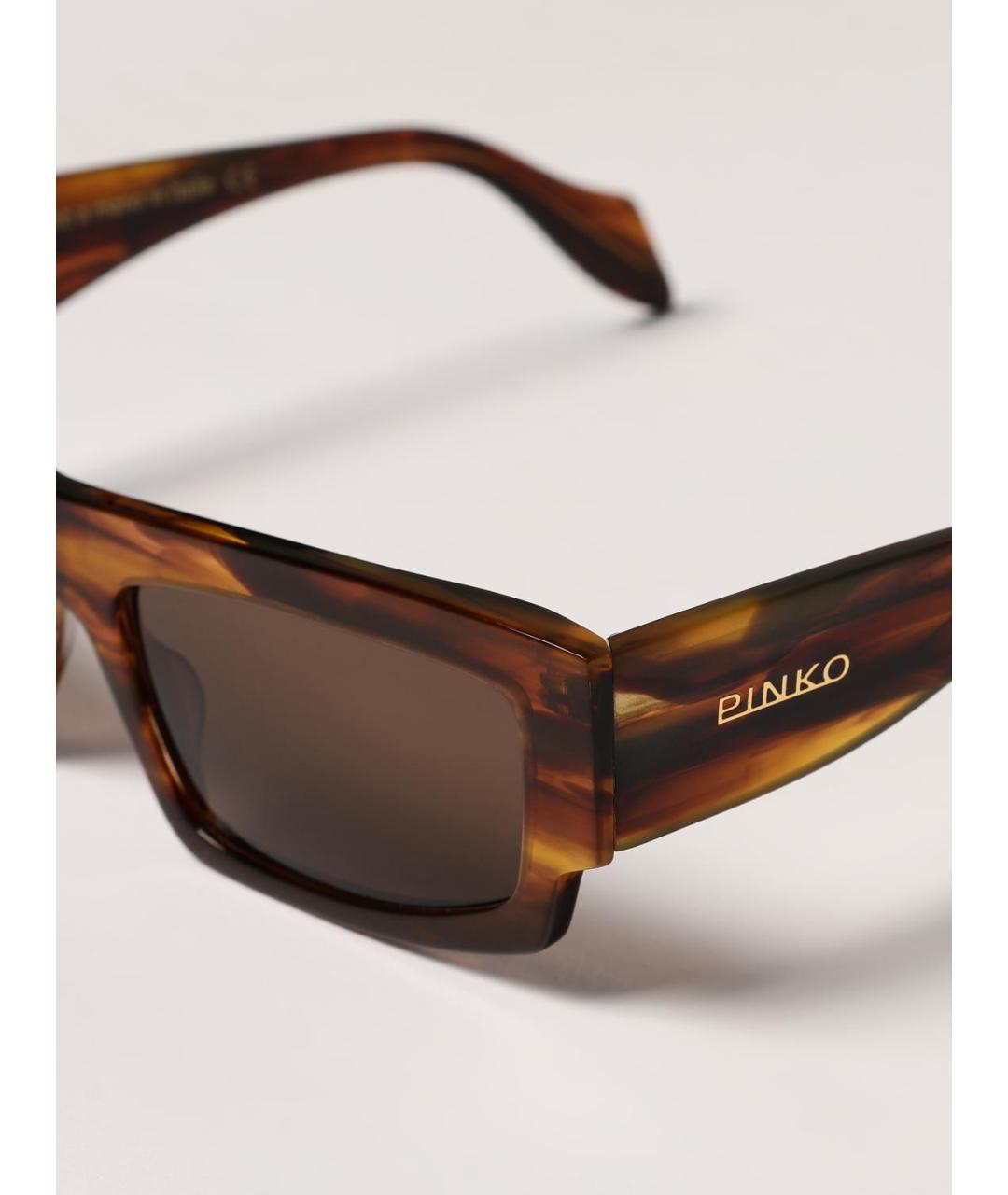 PINKO Коричневые солнцезащитные очки, фото 5
