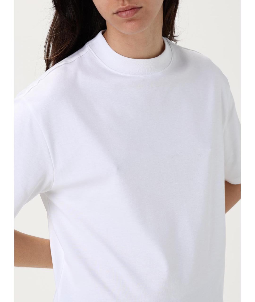 THEORY Белая хлопковая футболка, фото 3