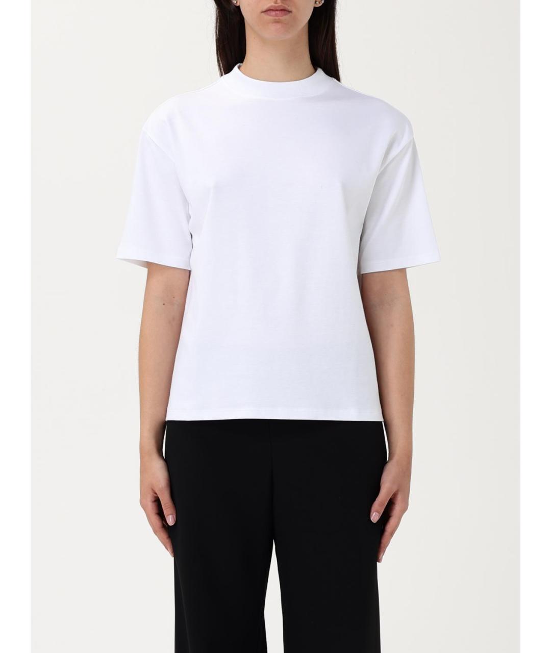 THEORY Белая хлопковая футболка, фото 4