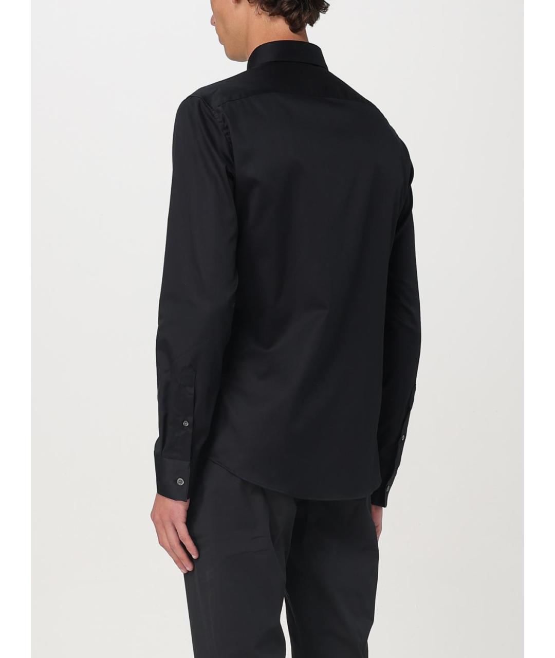EMPORIO ARMANI Черная кэжуал рубашка, фото 2