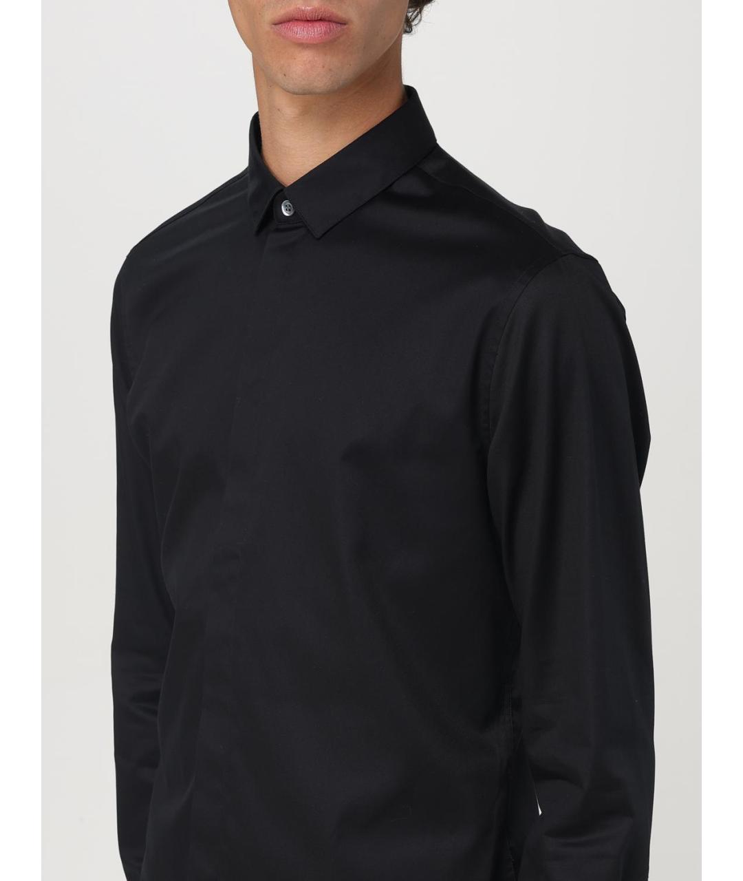 EMPORIO ARMANI Черная кэжуал рубашка, фото 3
