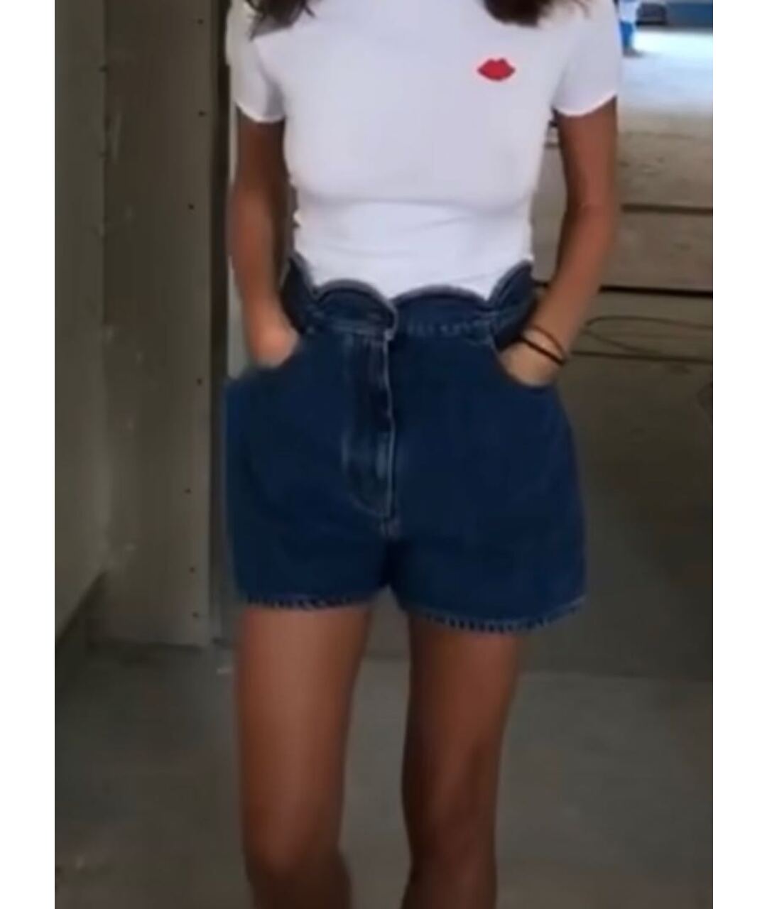 VALENTINO Синие деним шорты, фото 4