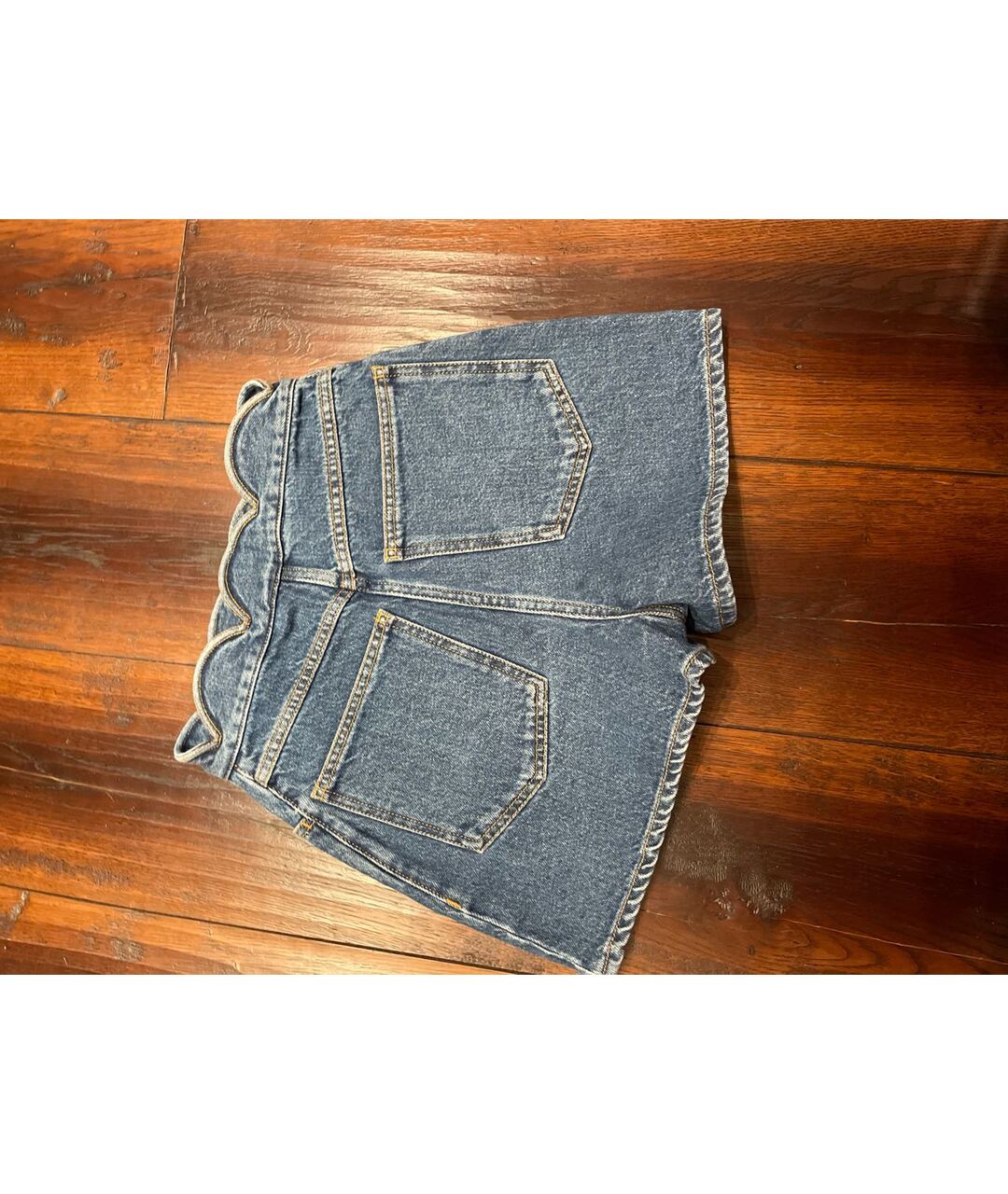 VALENTINO Синие деним шорты, фото 2