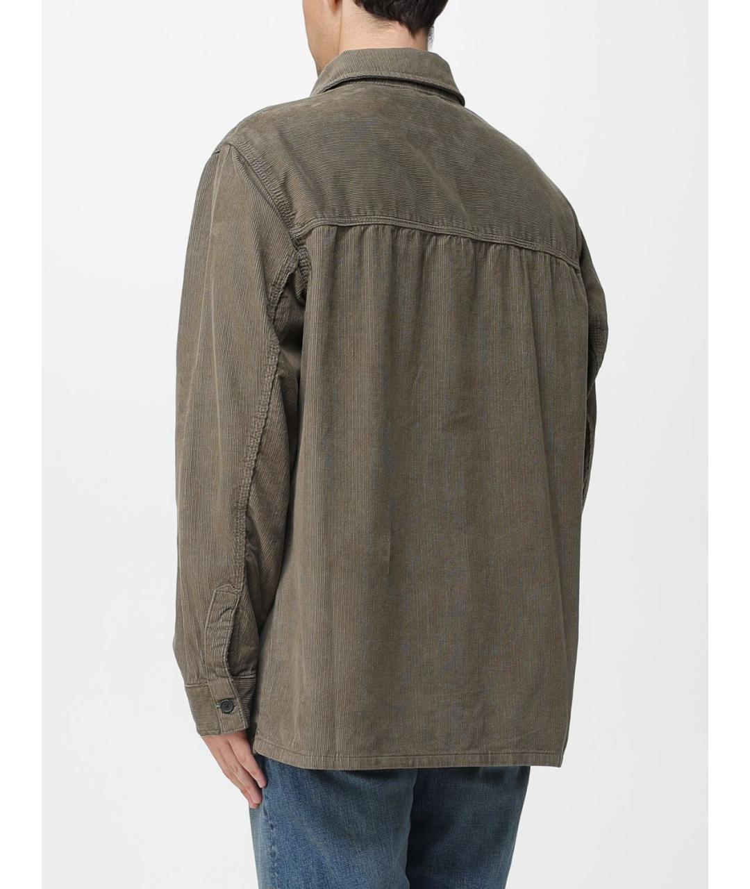 ARMANI EXCHANGE Зеленая хлопковая кэжуал рубашка, фото 2