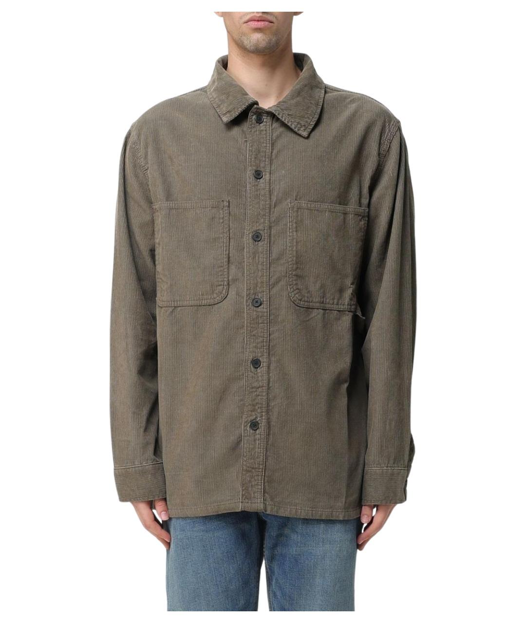 ARMANI EXCHANGE Зеленая хлопковая кэжуал рубашка, фото 1