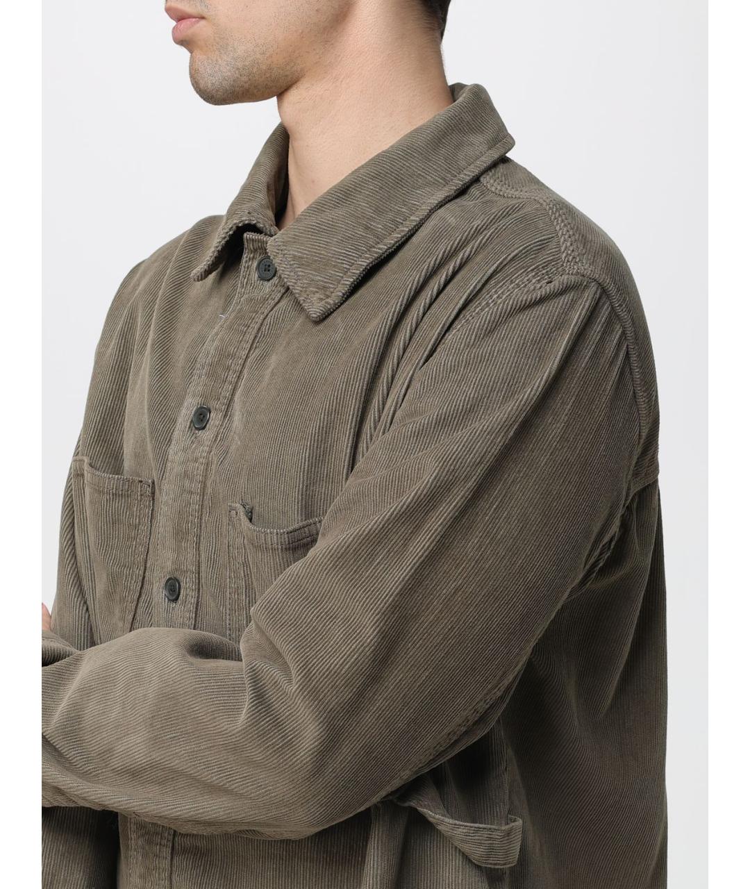 ARMANI EXCHANGE Зеленая хлопковая кэжуал рубашка, фото 3