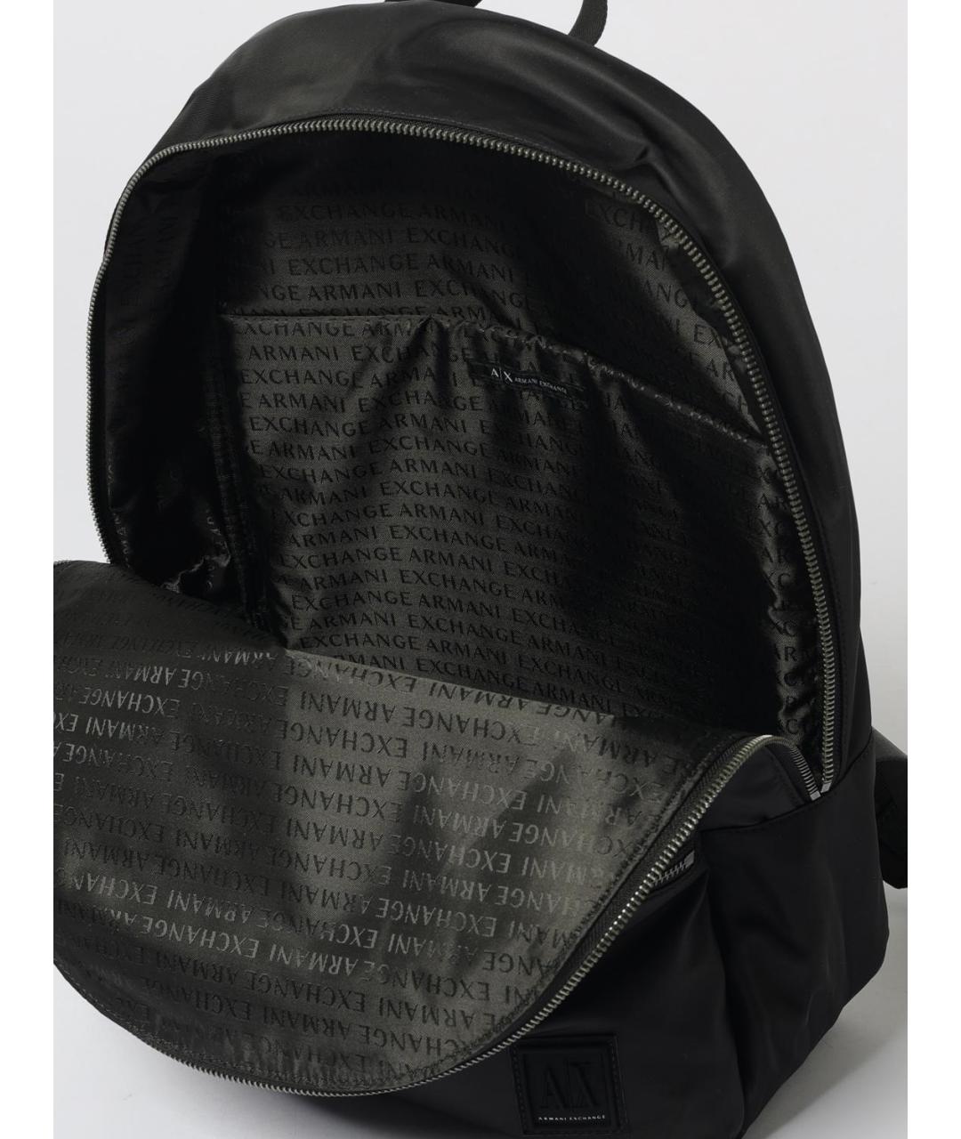 ARMANI EXCHANGE Черный синтетический рюкзак, фото 4