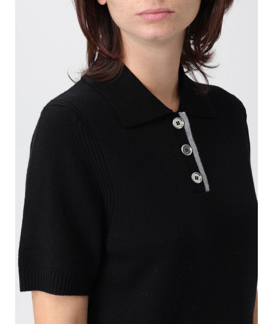 PINKO Черная шерстяная футболка, фото 3