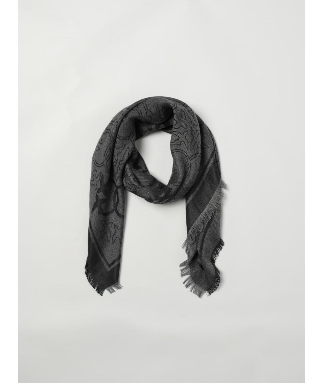 PINKO Серый шарф, фото 2