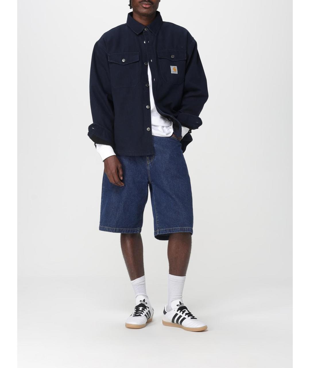 CARHARTT WIP Синяя хлопковая куртка, фото 2