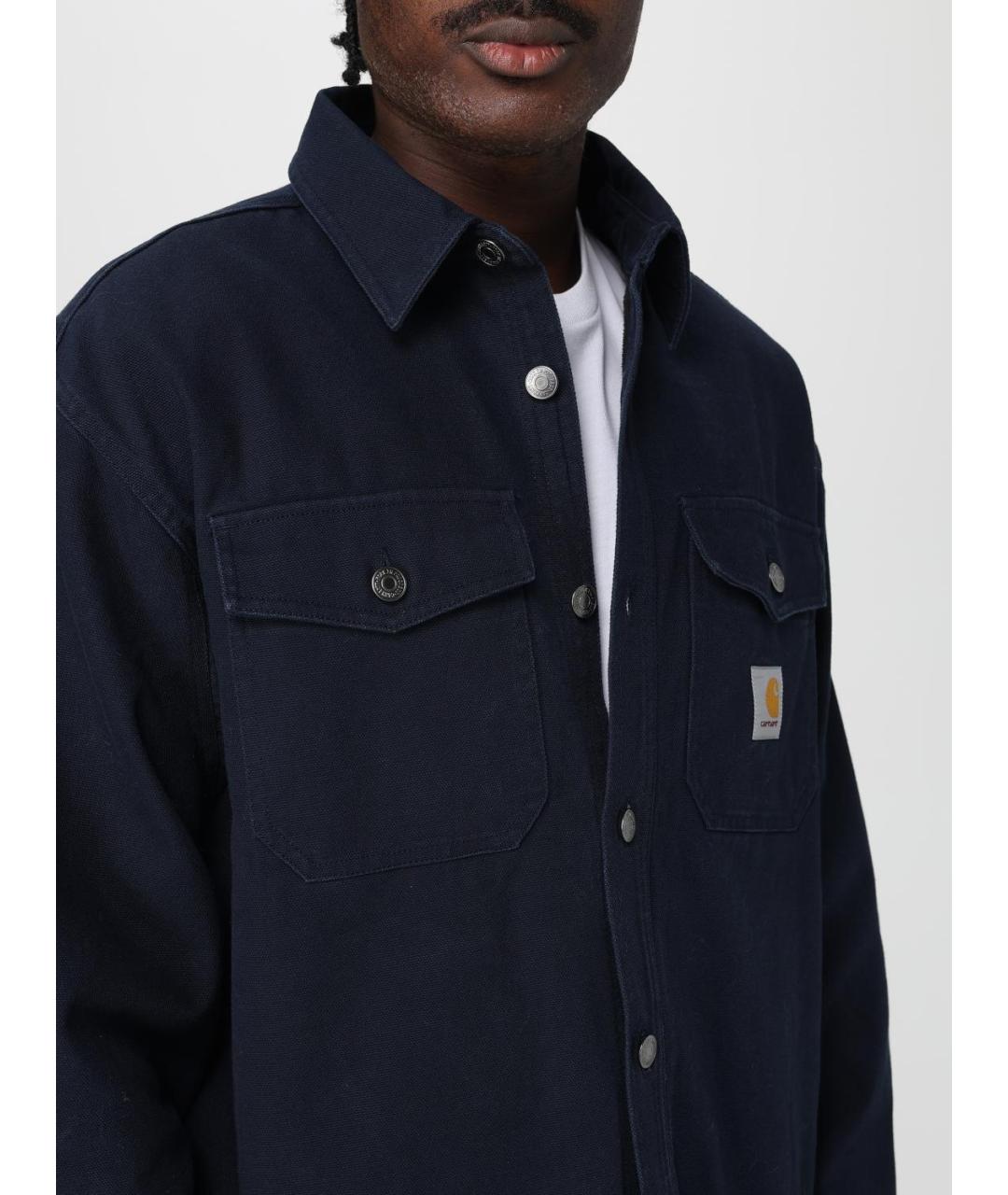 CARHARTT WIP Синяя хлопковая куртка, фото 5