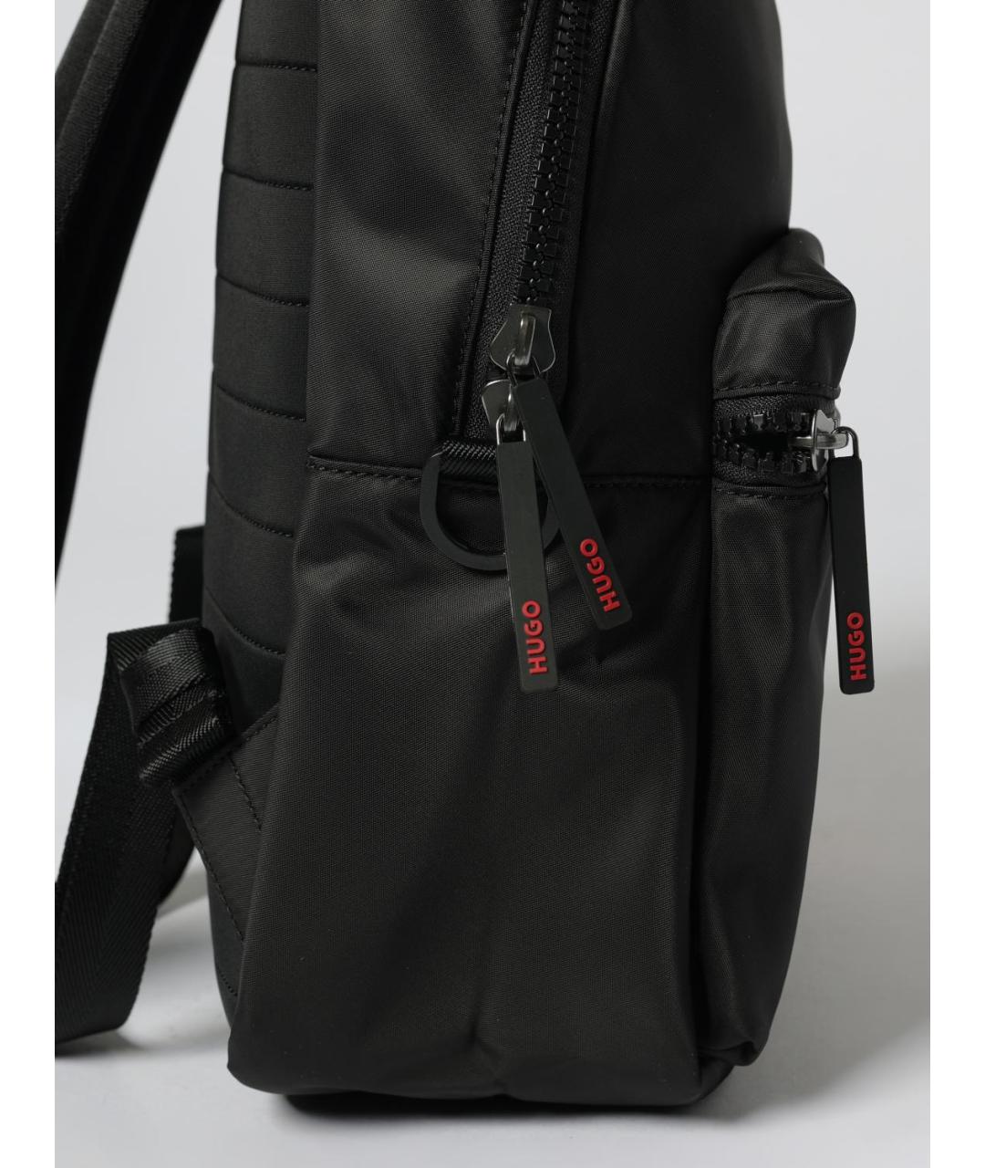 HUGO Черный синтетический рюкзак, фото 3
