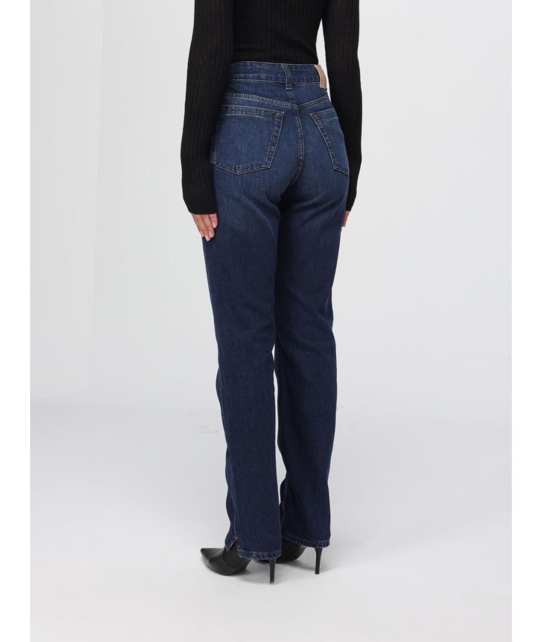 HUGO BOSS Синие хлопковые прямые джинсы, фото 2