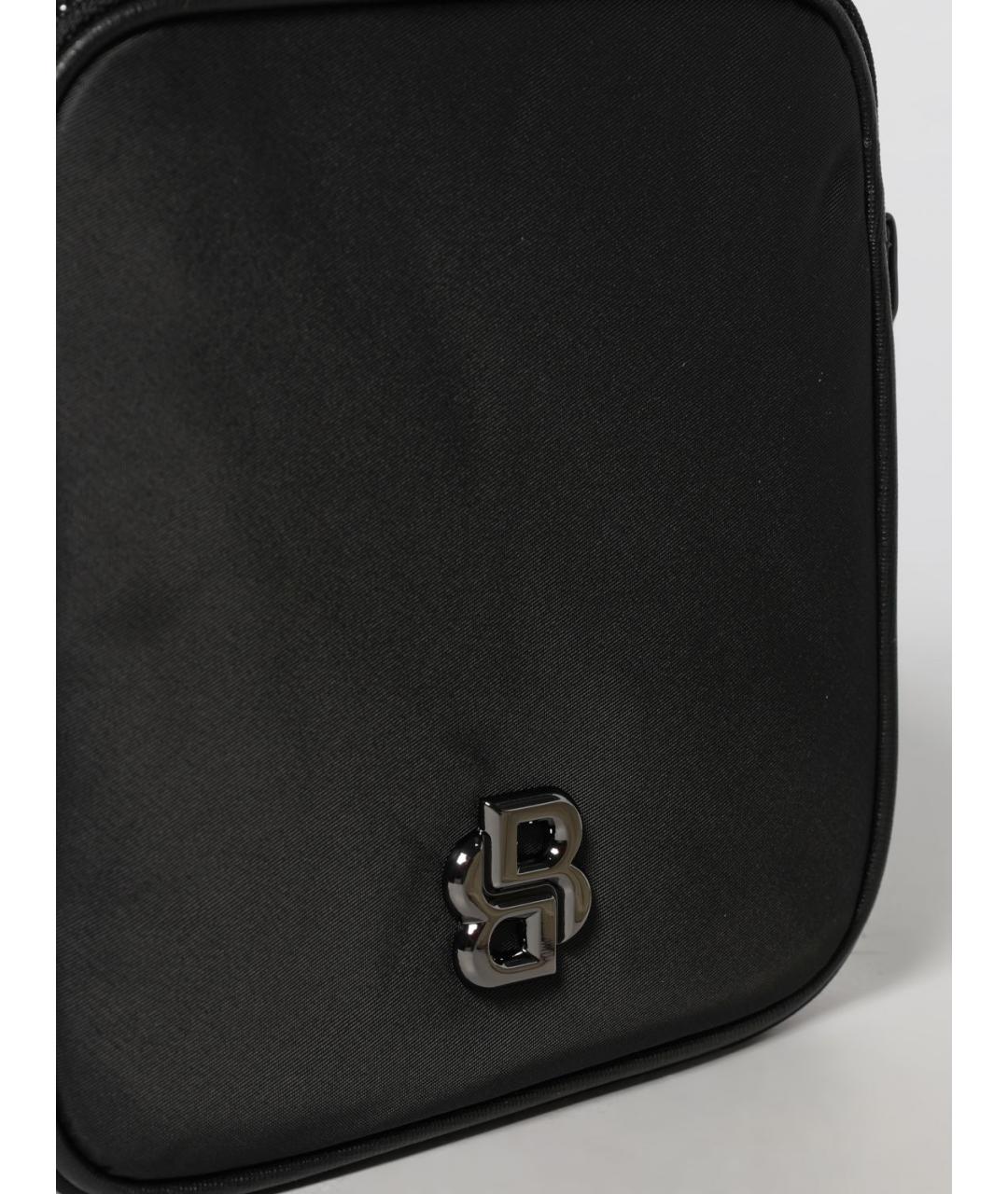 HUGO BOSS Черная синтетическая сумка на плечо, фото 3