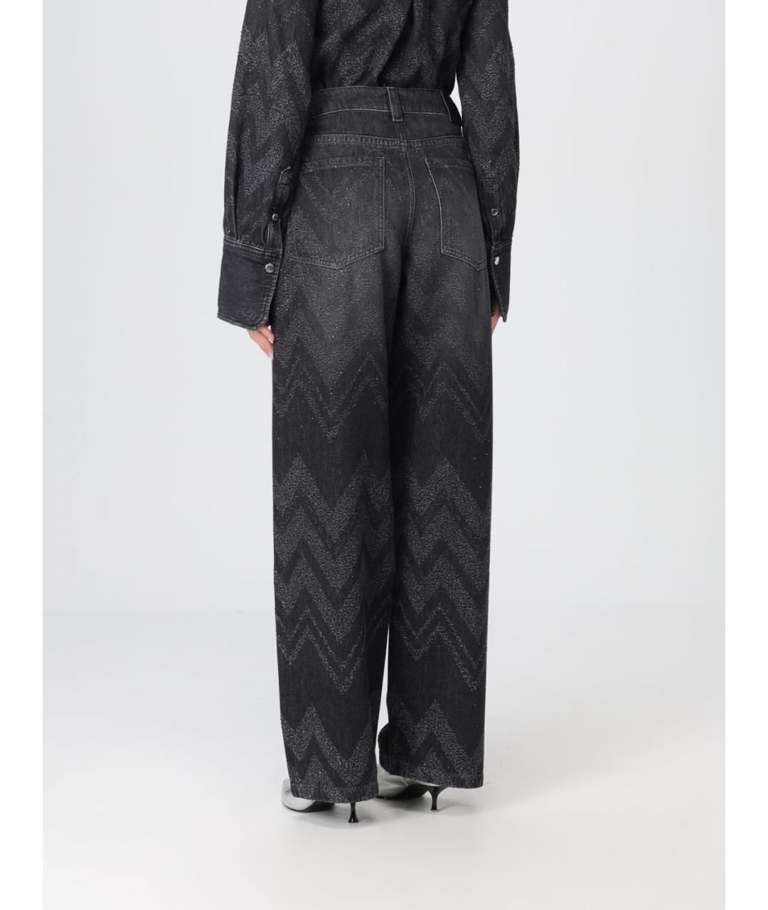 HUGO BOSS Черные хлопковые прямые джинсы, фото 3