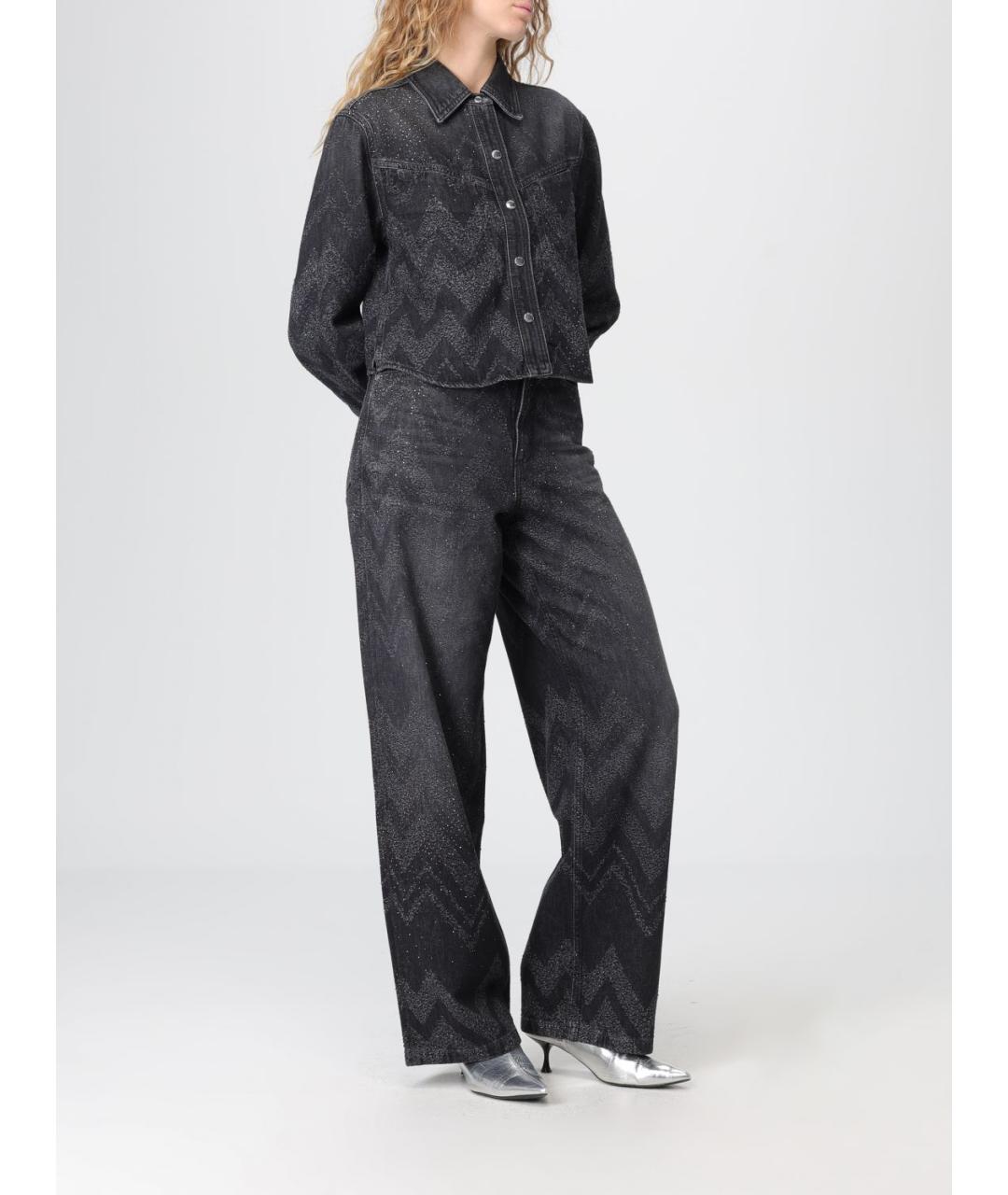 HUGO BOSS Черные хлопковые прямые джинсы, фото 2