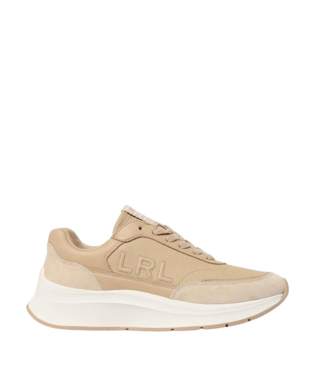 RALPH LAUREN Бежевые кроссовки, фото 1