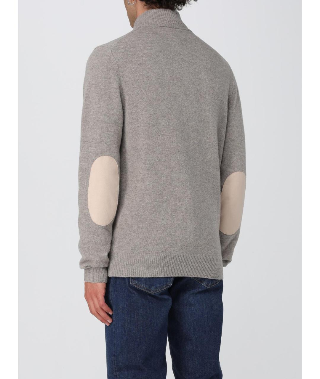 BARBOUR Серый шерстяной кардиган, фото 2