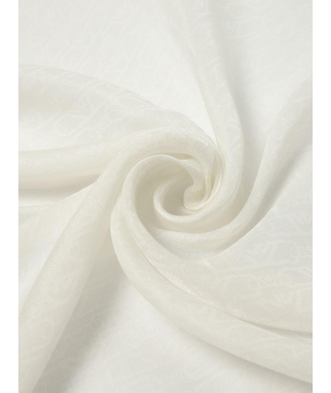 EMPORIO ARMANI Бежевый шерстяной шарф, фото 3