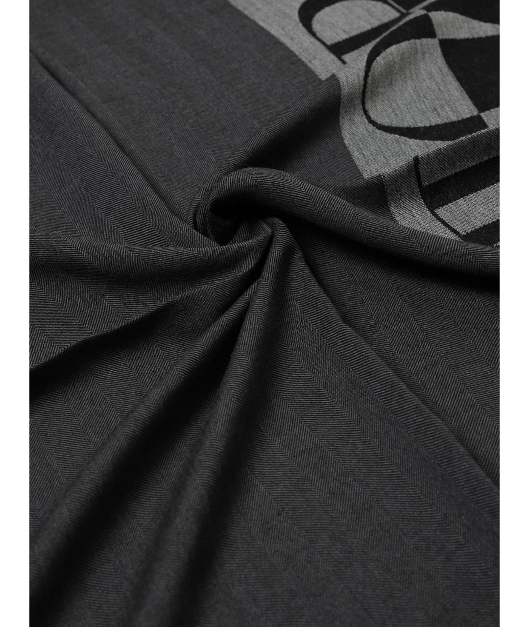 EMPORIO ARMANI Серый шарф, фото 3