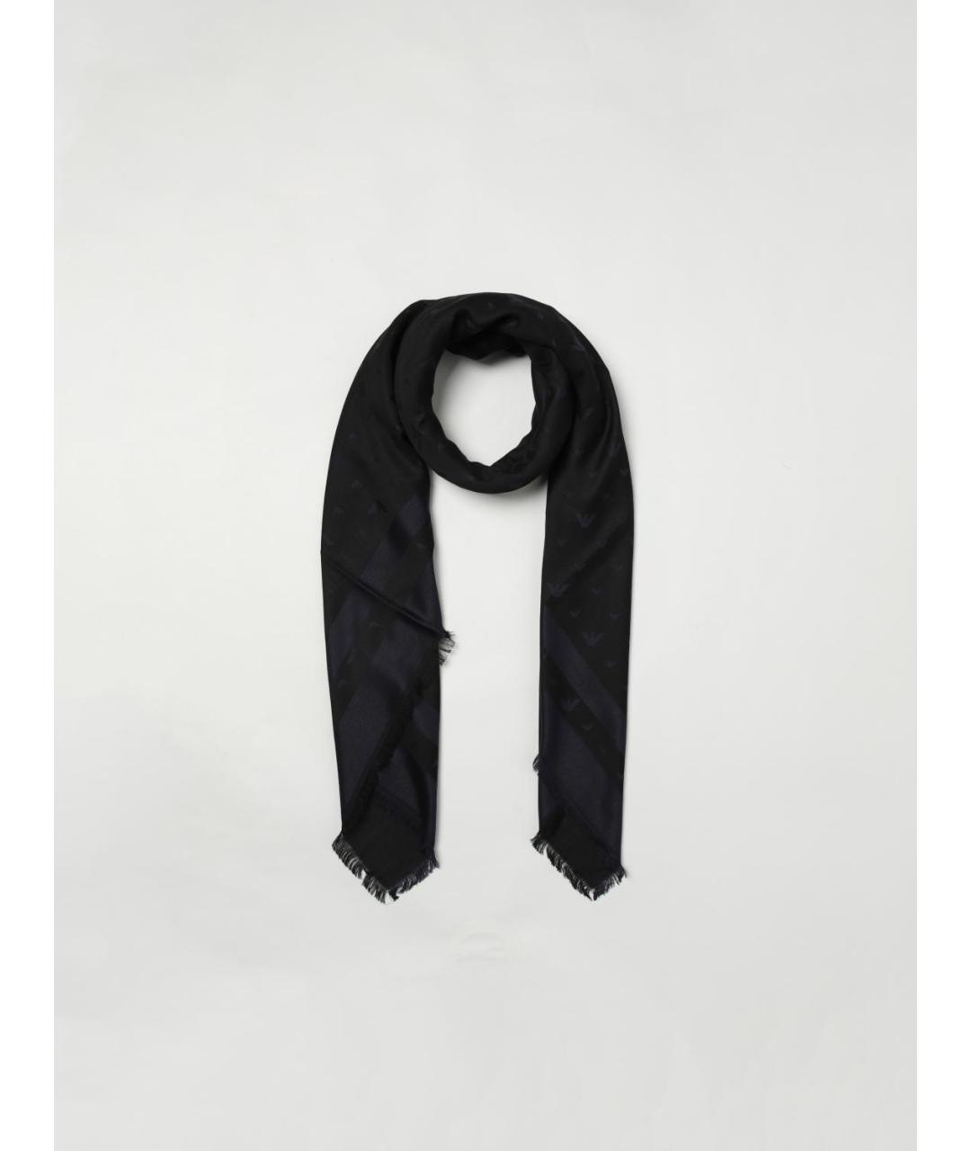 EMPORIO ARMANI Синий шарф, фото 2