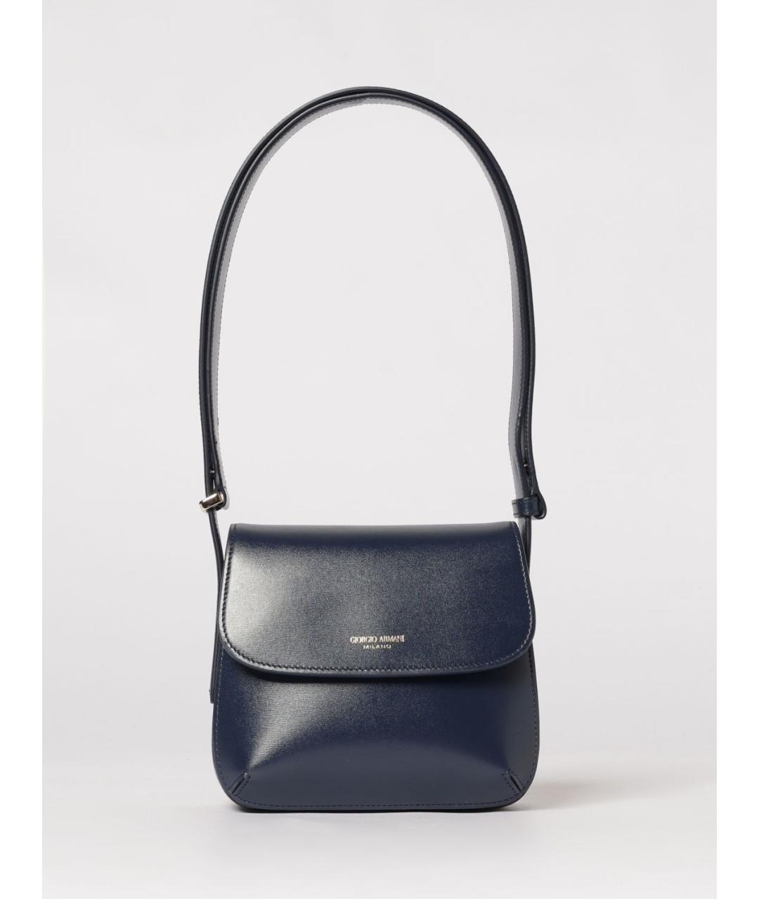 GIORGIO ARMANI Синяя кожаная сумка через плечо, фото 7
