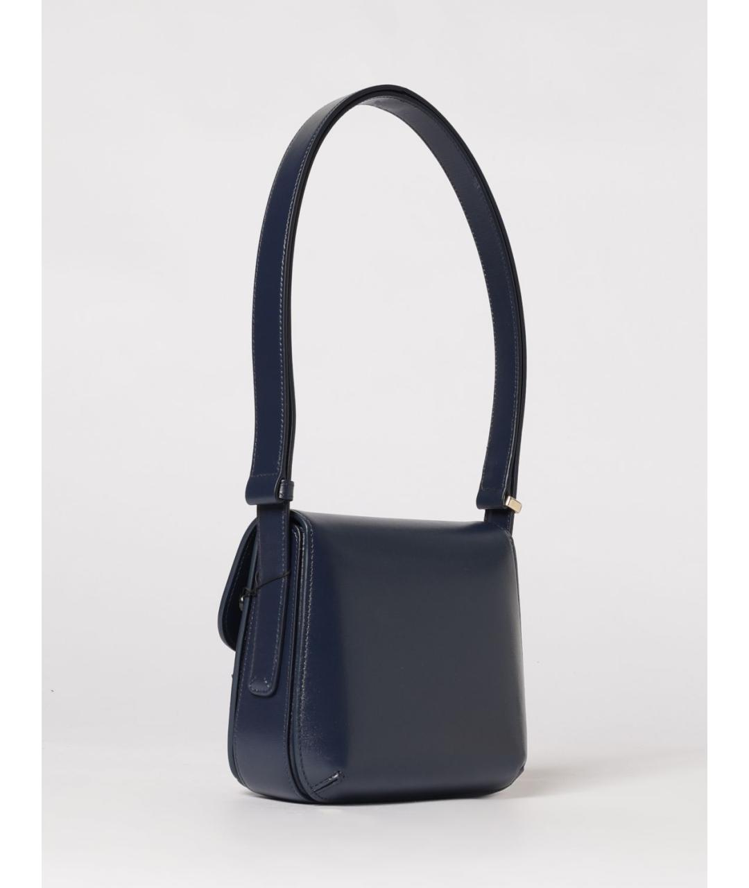 GIORGIO ARMANI Синяя кожаная сумка через плечо, фото 3