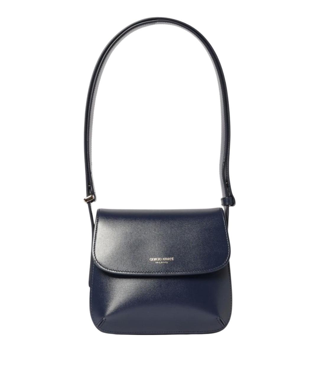 GIORGIO ARMANI Синяя кожаная сумка через плечо, фото 1