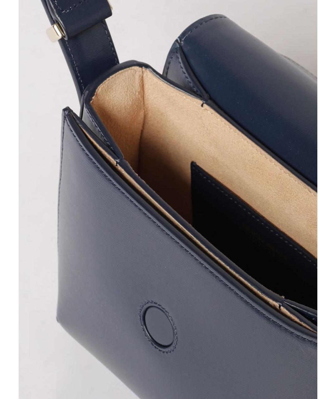 GIORGIO ARMANI Синяя кожаная сумка через плечо, фото 6