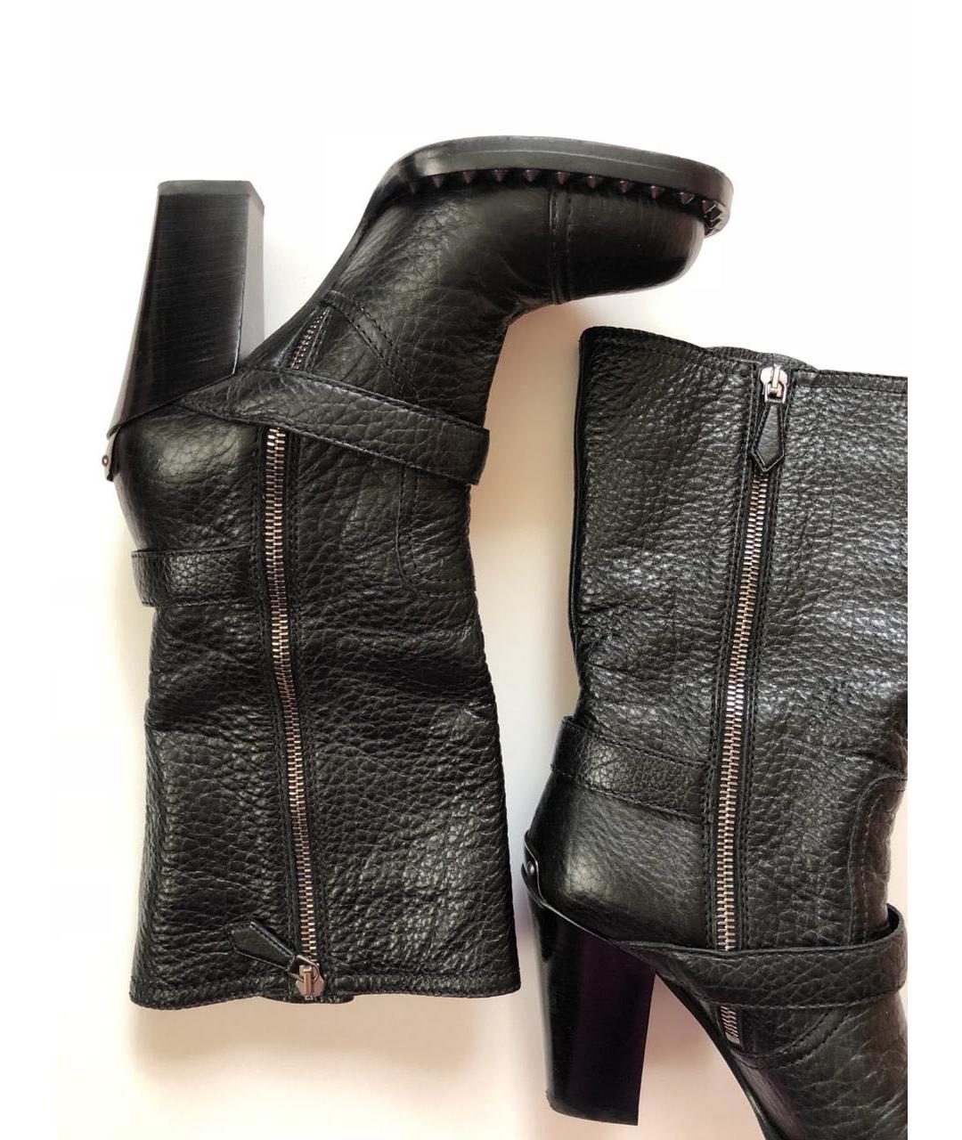 MIU MIU Черные кожаные сапоги, фото 8