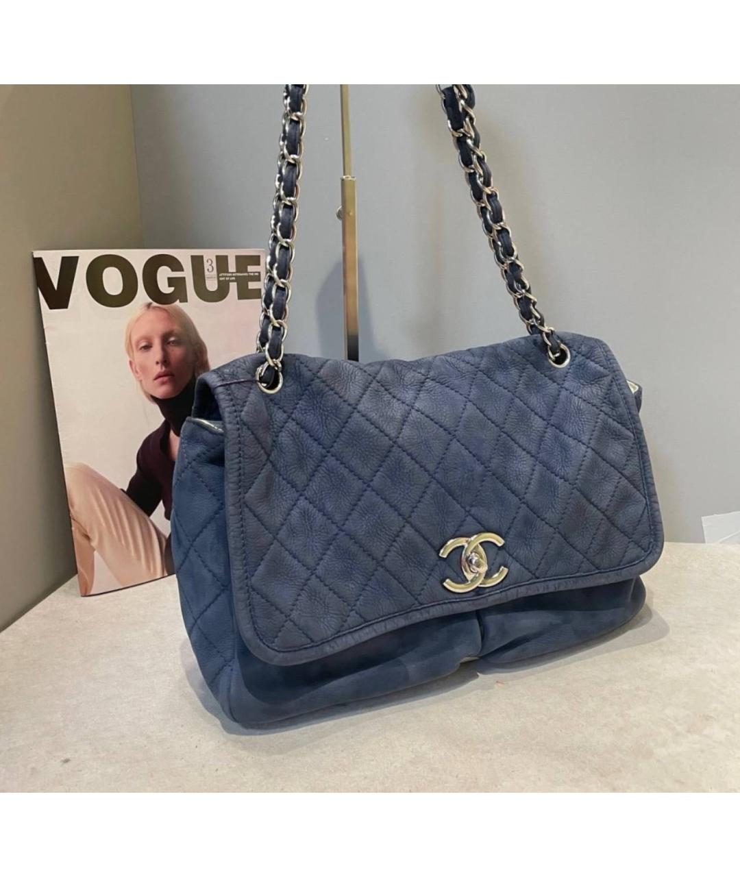 CHANEL Темно-синяя сумка через плечо, фото 7