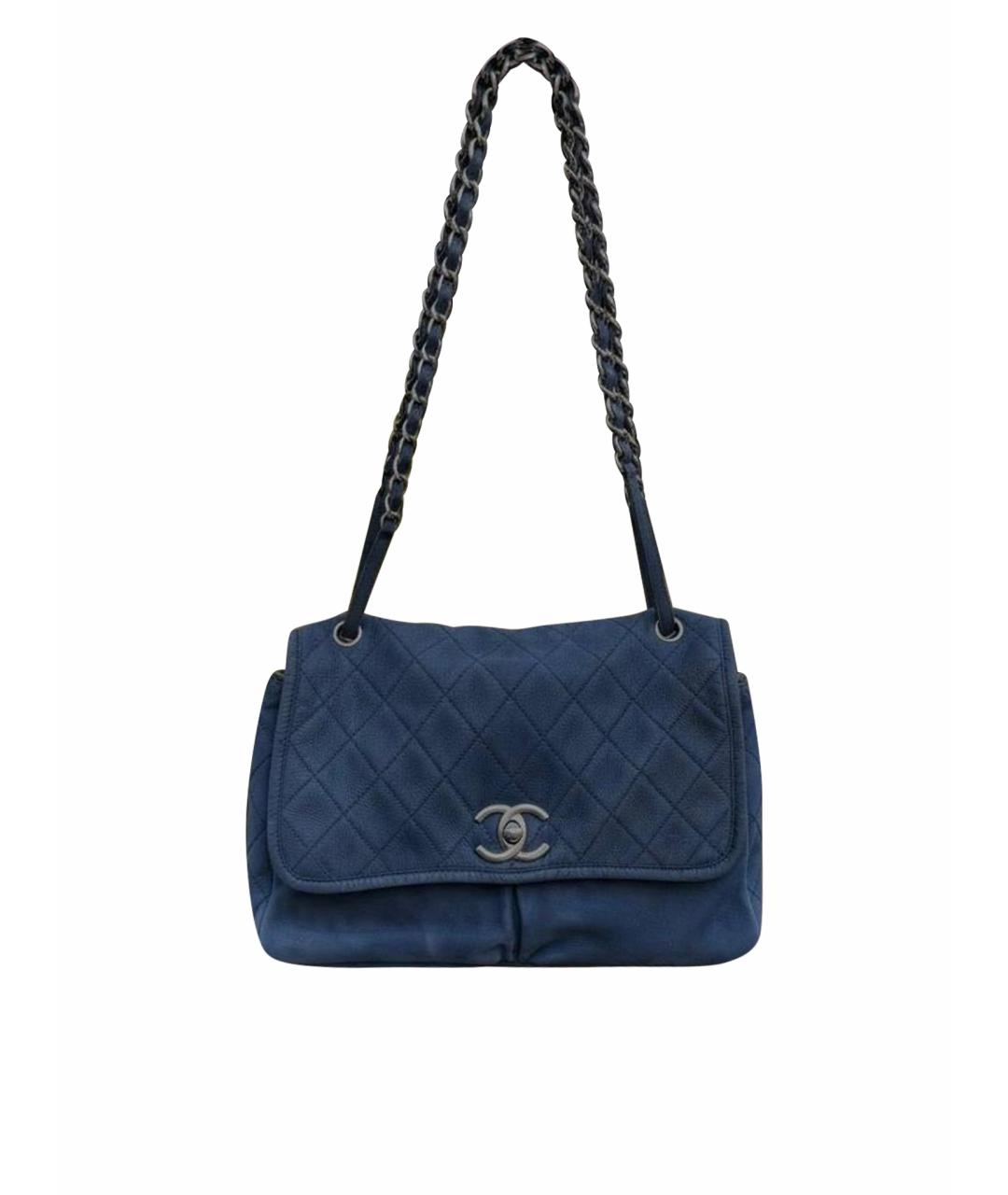 CHANEL Темно-синяя сумка через плечо, фото 1