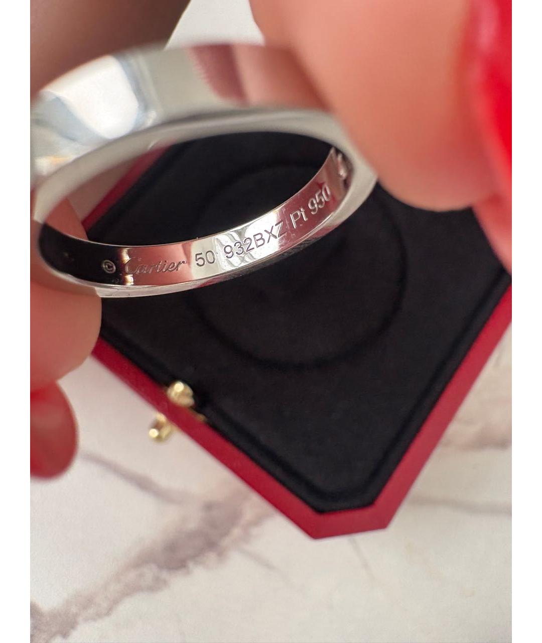 CARTIER Серое платиновое кольцо, фото 3