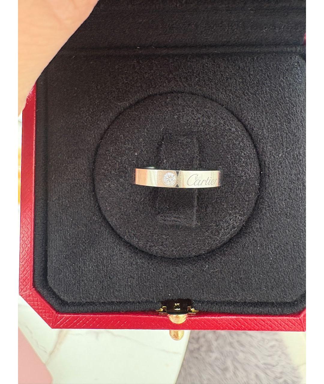 CARTIER Серое платиновое кольцо, фото 2