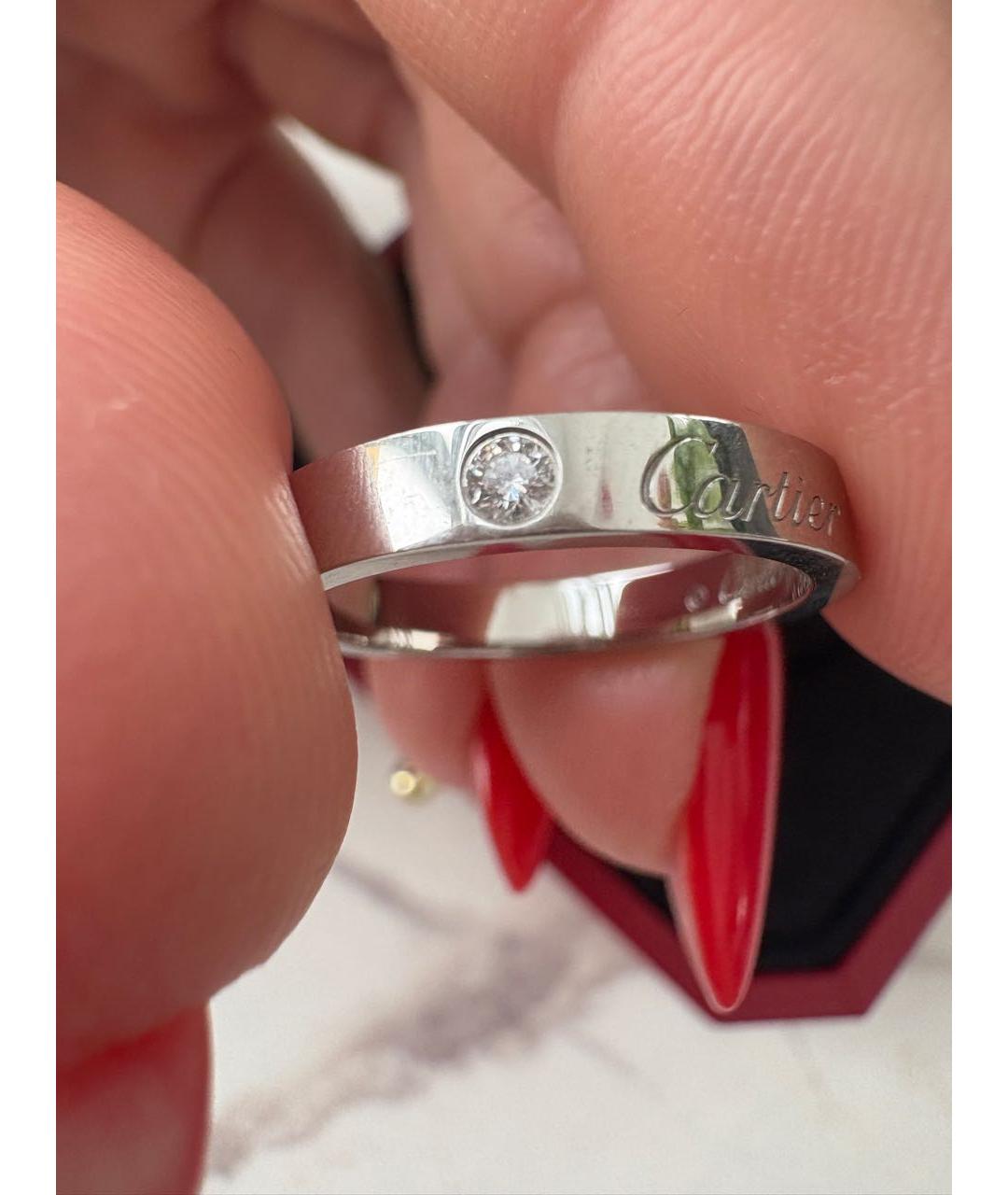 CARTIER Серое платиновое кольцо, фото 6