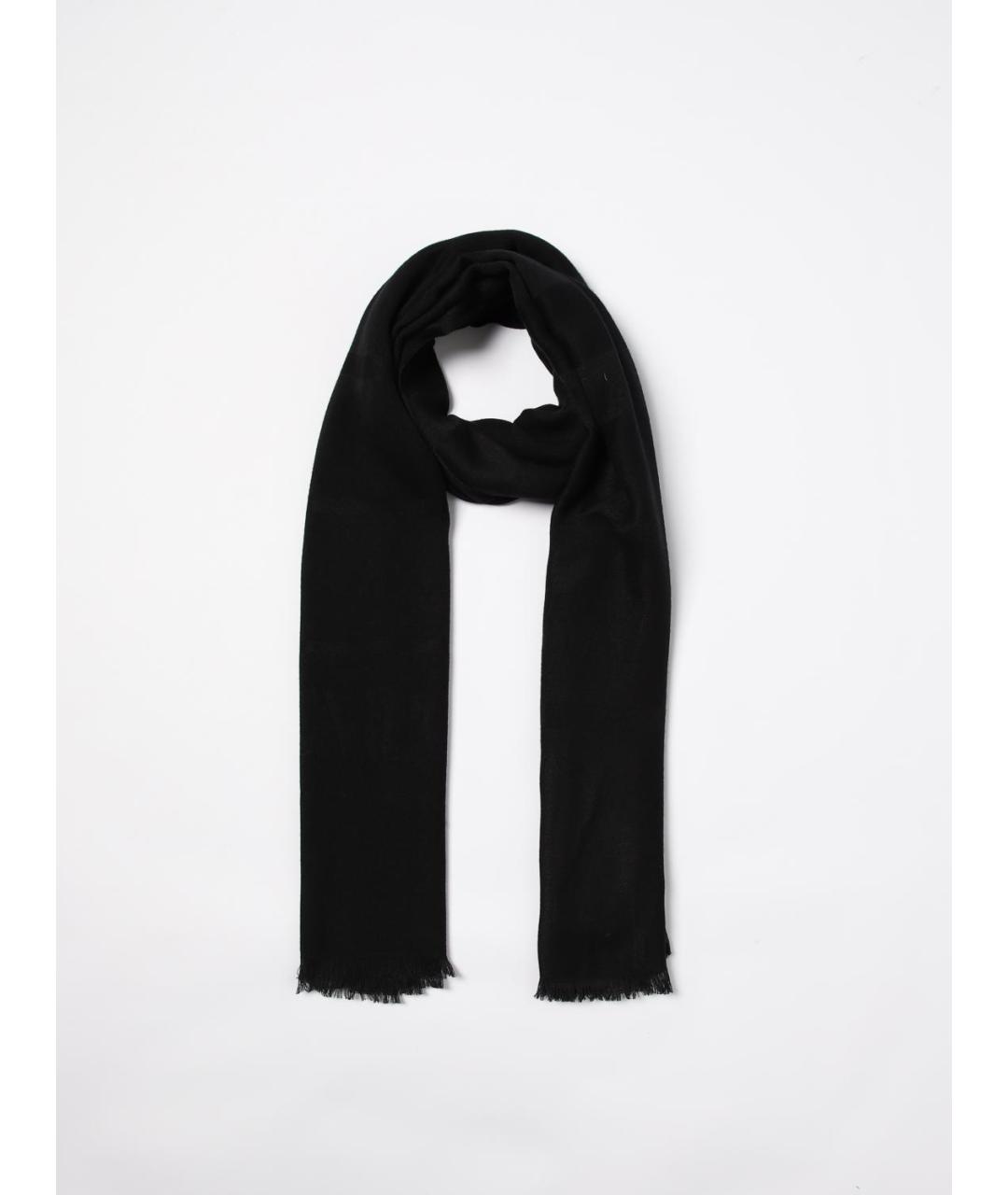 EMPORIO ARMANI Черный шарф, фото 2