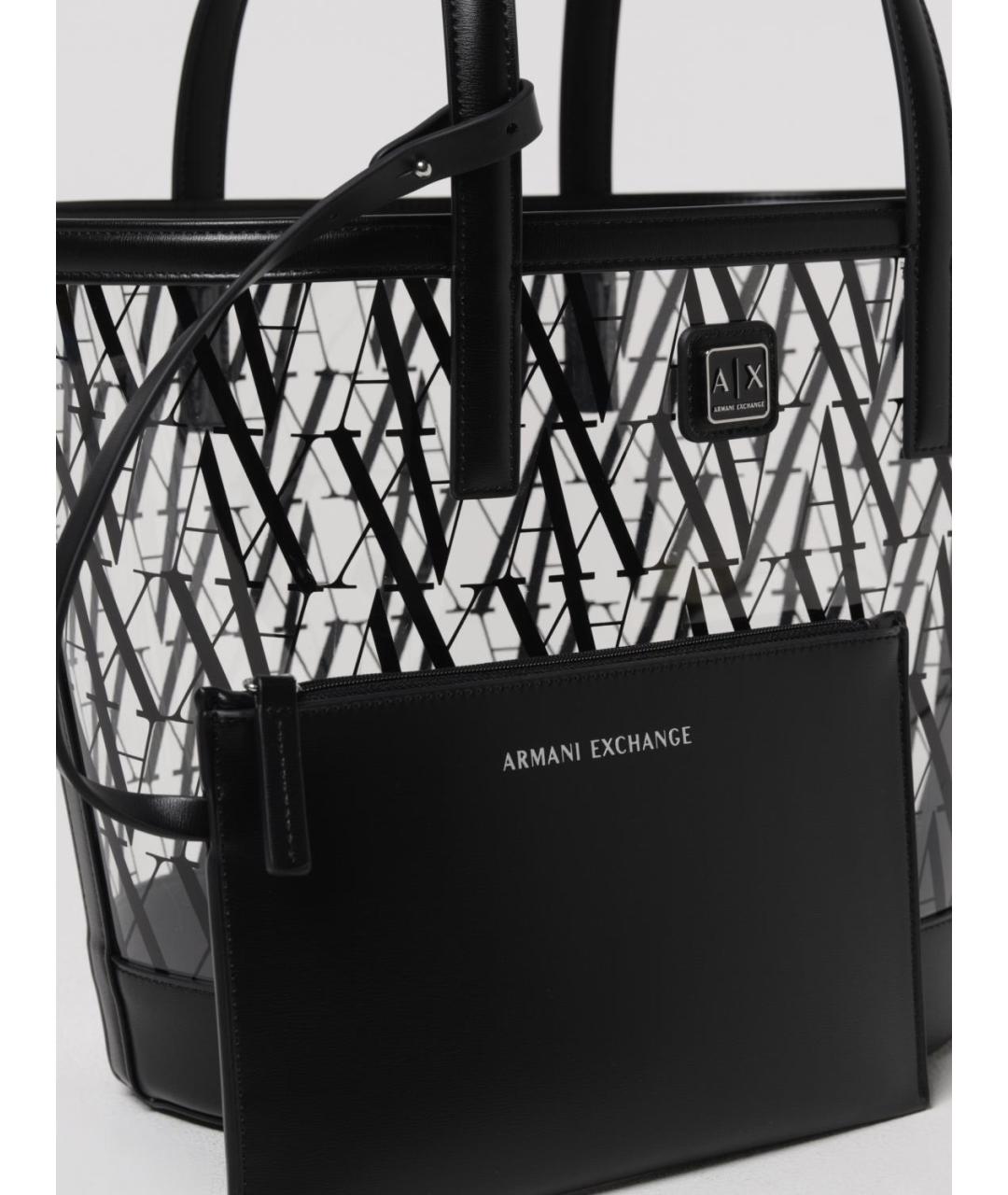 ARMANI EXCHANGE Черная сумка тоут, фото 3