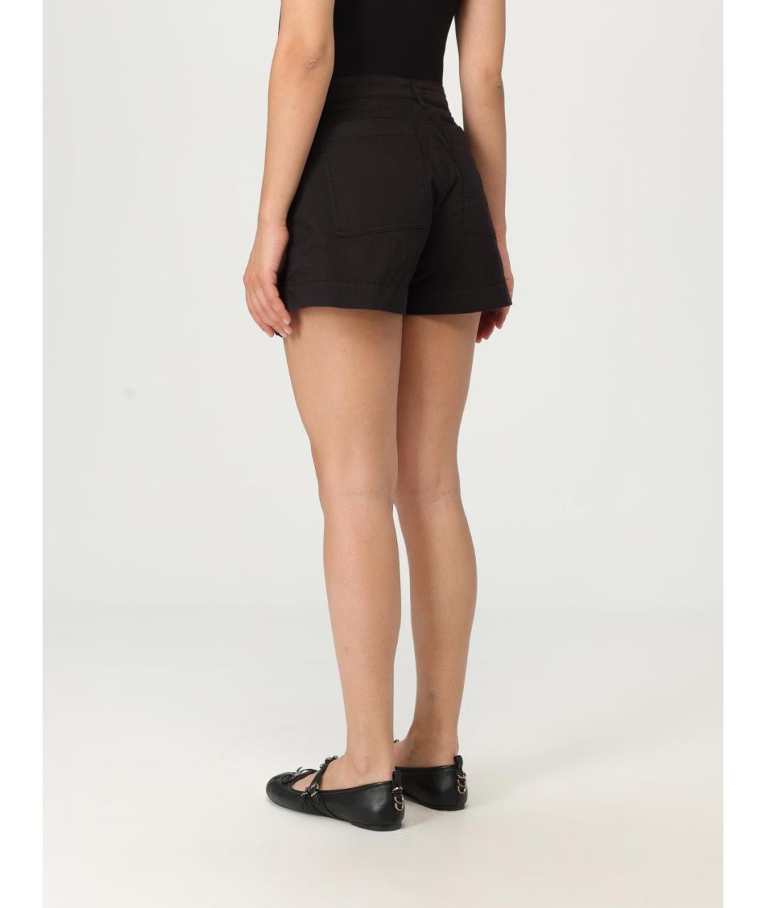 PINKO Черные хлопковые шорты, фото 2