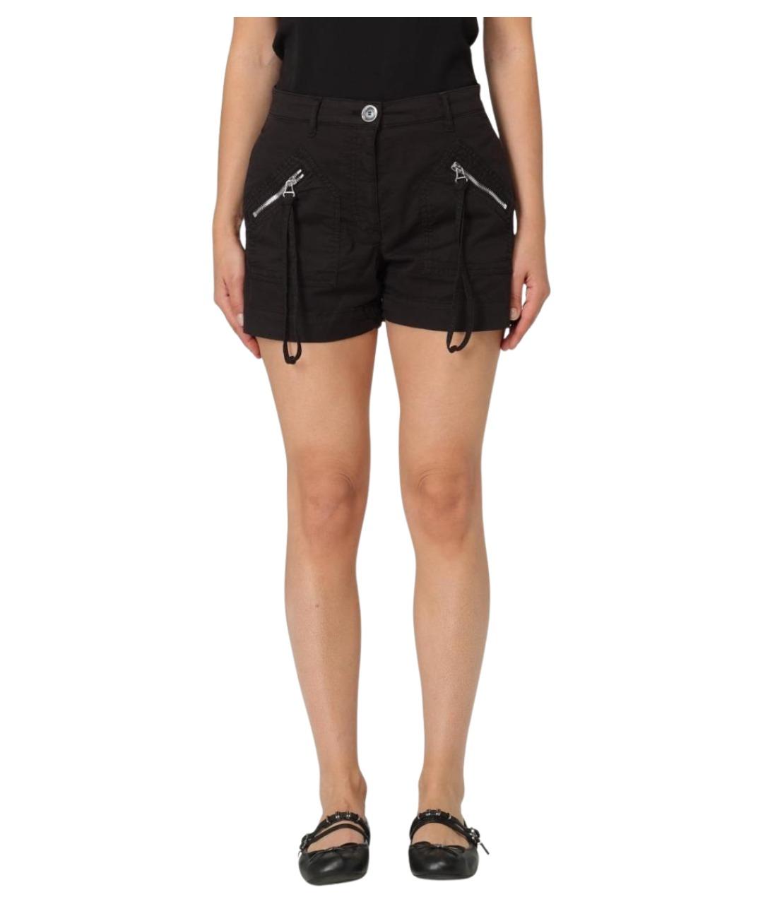 PINKO Черные хлопковые шорты, фото 1