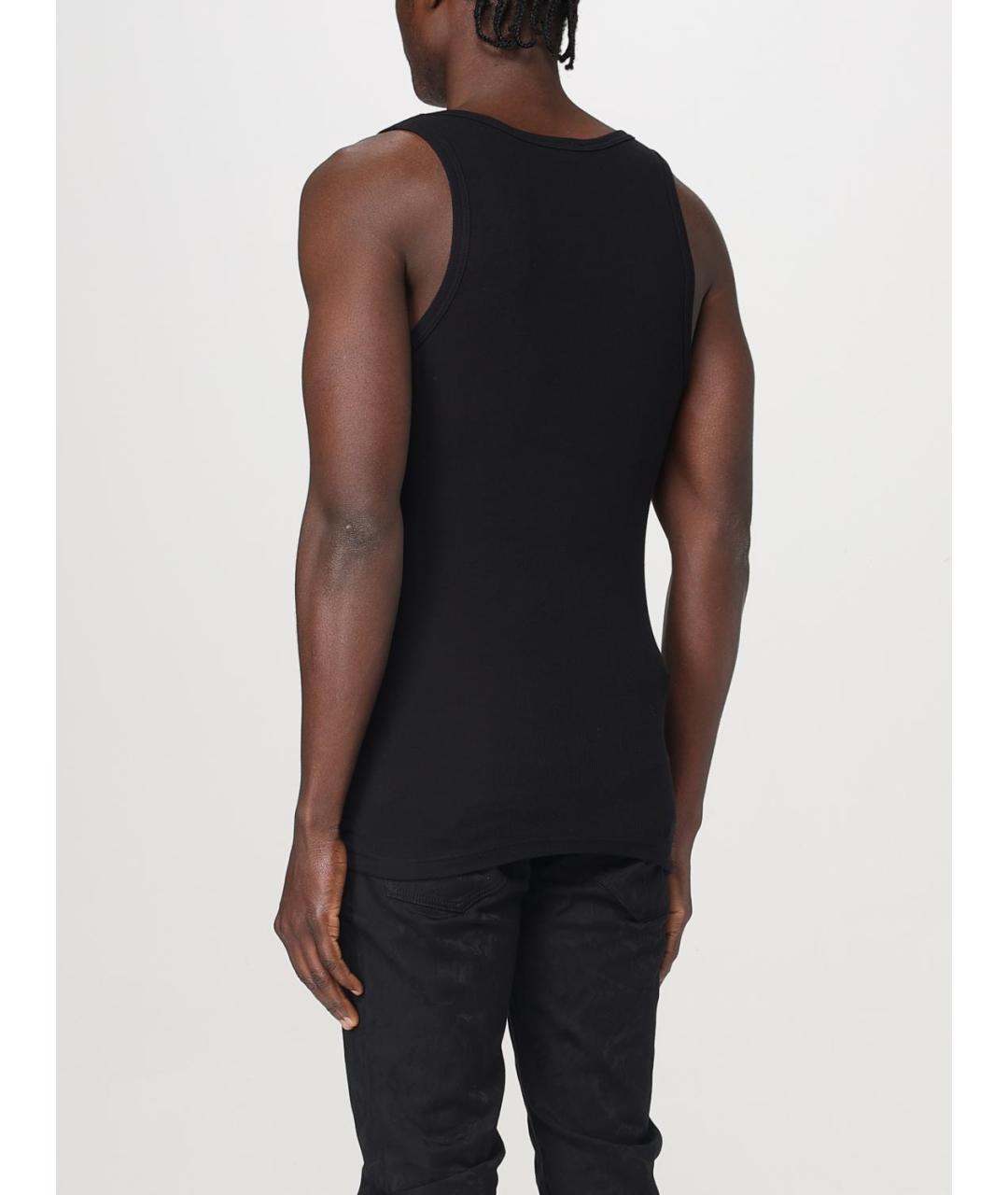 VERSACE Черная хлопковая майка, фото 3