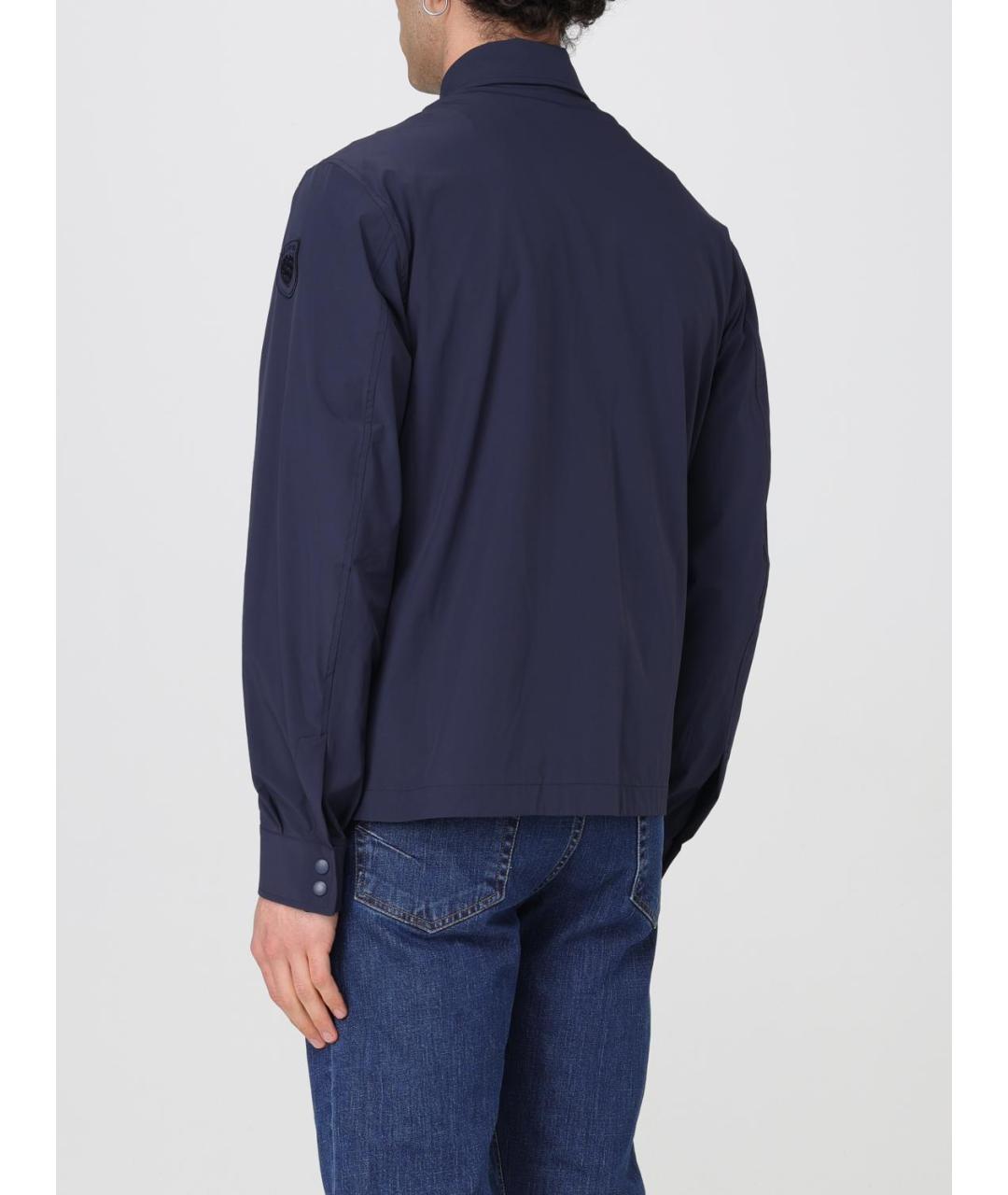 BLAUER Синяя полиэстеровая куртка, фото 2