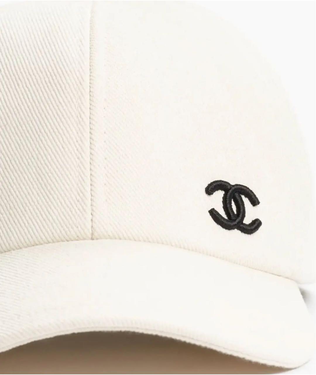 CHANEL Бежевая хлопковая кепка, фото 2