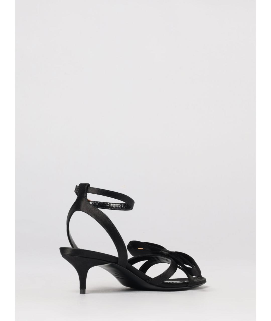 BALENCIAGA Черные текстильные босоножки, фото 3