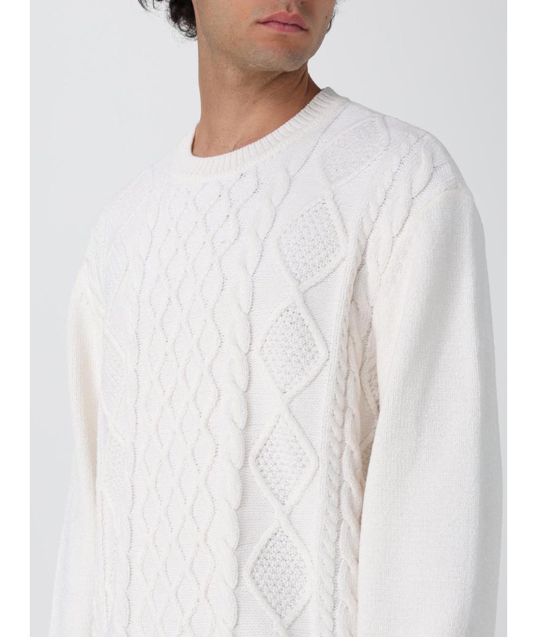 ARMANI EXCHANGE Белый шерстяной джемпер / свитер, фото 3
