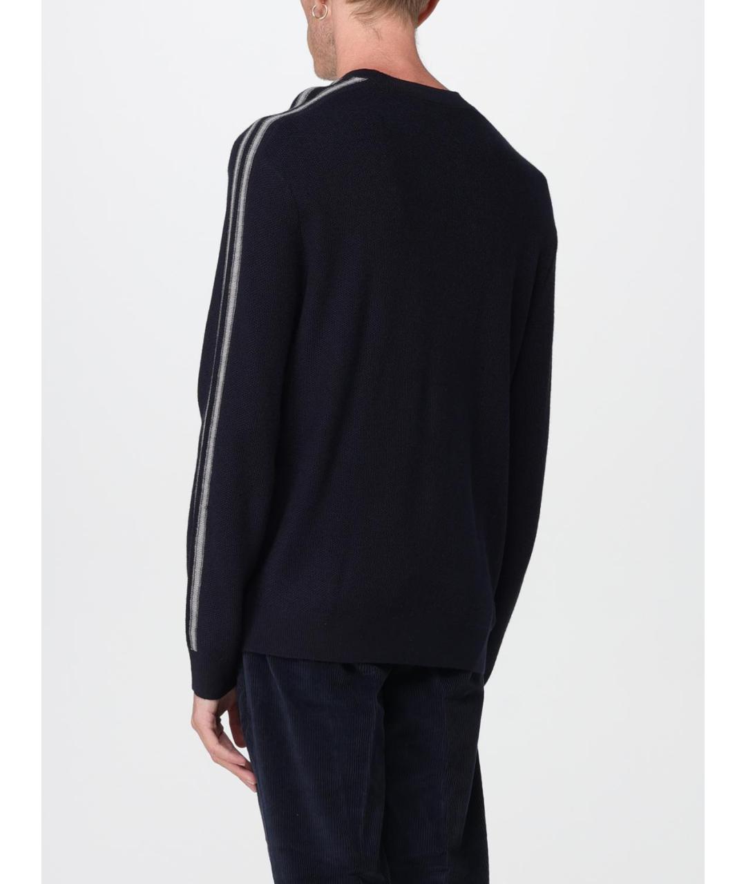 ARMANI EXCHANGE Синий шерстяной джемпер / свитер, фото 2