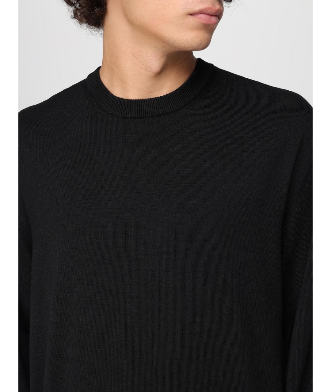 ARMANI EXCHANGE Черный полиамидовый джемпер / свитер, фото 3