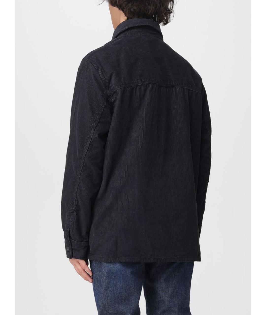 ARMANI EXCHANGE Синяя хлопковая кэжуал рубашка, фото 2